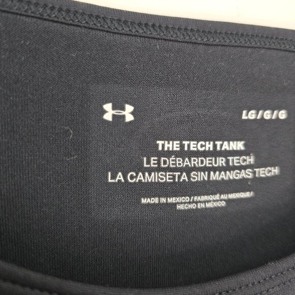 Under Armour Men's Black Workout Tech Tank Top Size Large - Picture 3 of 3